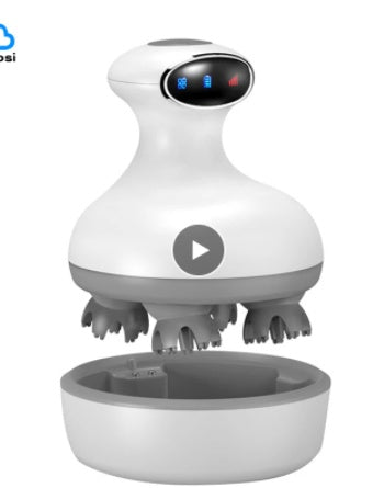 Electric Scalp Massager with Deep Kneading – Rechargeable Head & Body Massage Device