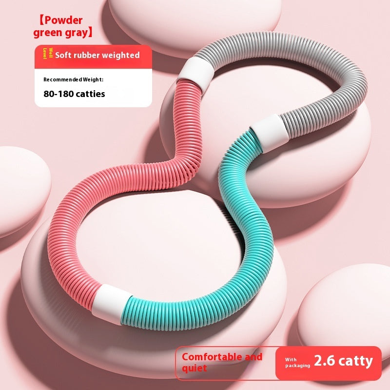 Weighted Fitness Hoop for Waist Training & Body Shaping – Portable Home Exercise Hoop