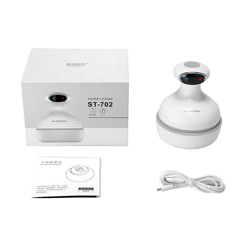 Electric Scalp Massager with Deep Kneading – Rechargeable Head & Body Massage Device