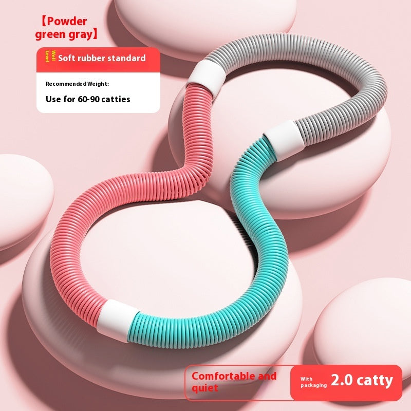 Weighted Fitness Hoop for Waist Training & Body Shaping – Portable Home Exercise Hoop