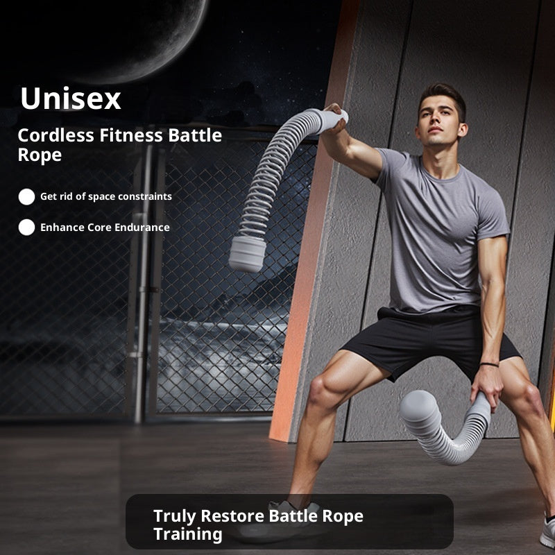 Cordless Resistance Training Rope for Arm & Upper Body Strength – Portable Fitness Exercise Tool