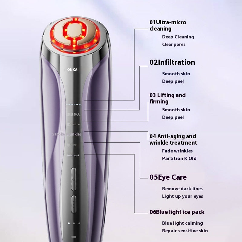 Facial Rejuvenation Massager with Microcurrent & Lifting Modes – Skin Firming Beauty Device