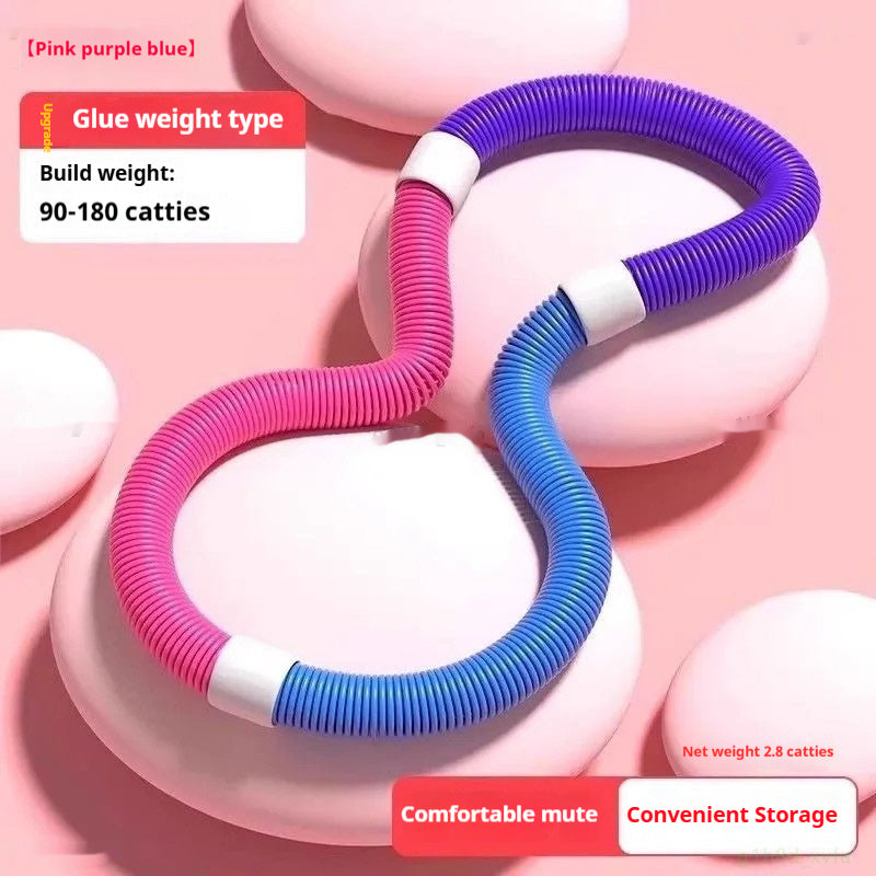 Weighted Fitness Hoop for Waist Training & Body Shaping – Portable Home Exercise Hoop