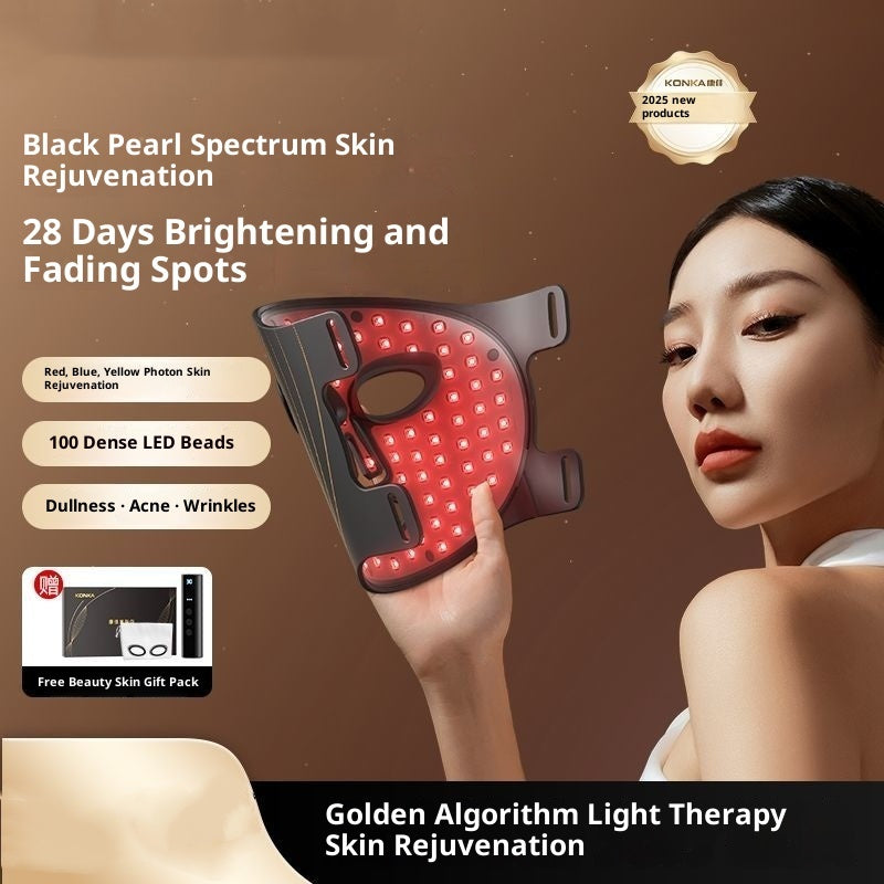 LED Light Therapy Face Mask – Red, Blue & Yellow Phototherapy for Acne & Skin Repair